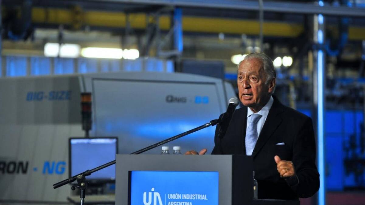 El Presidente de la UIA, Daniel Funes de Rioja, NA