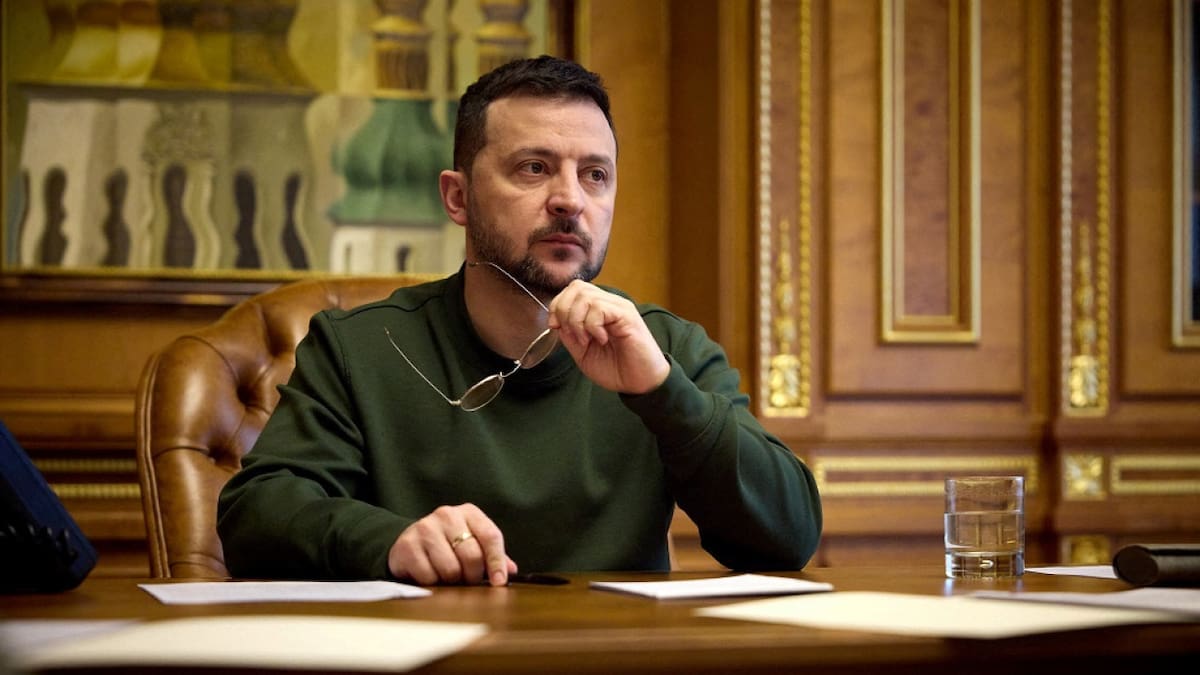 El presidente de Ucrania, Volodimir Zelenski. Foto: Reuters.