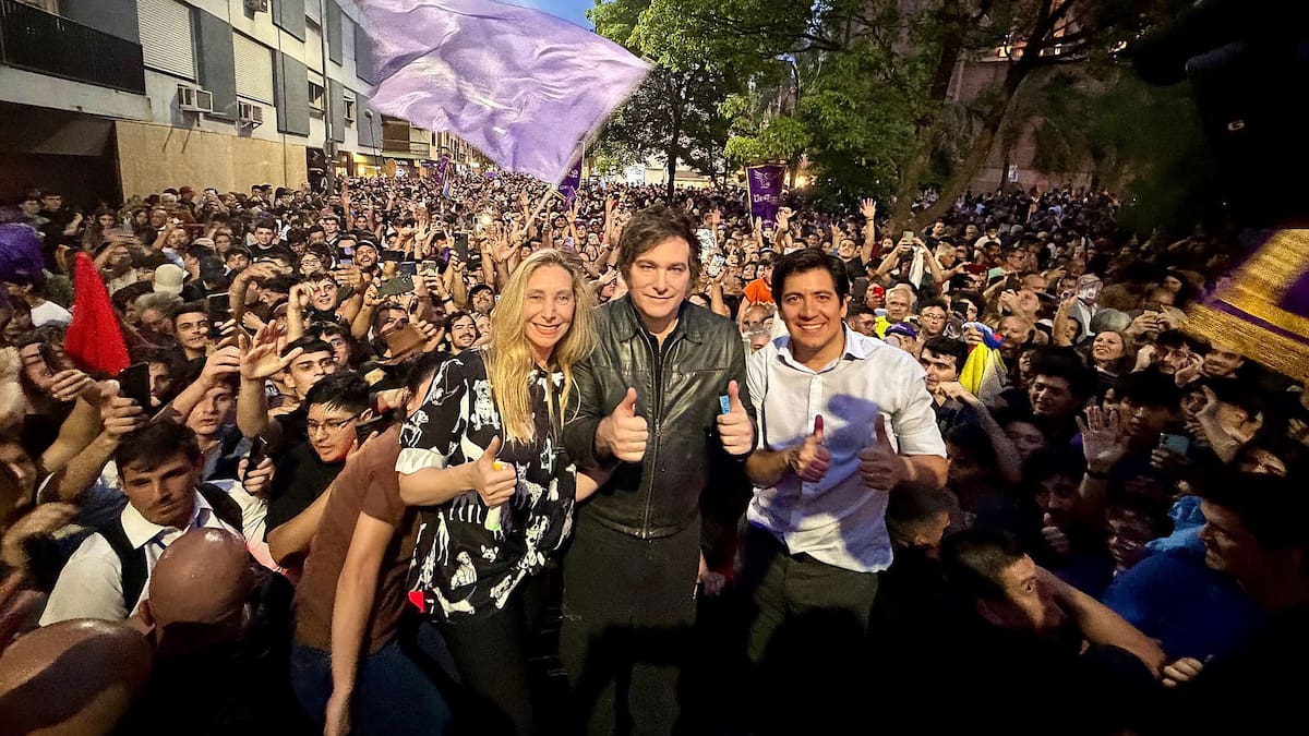 El presidente Javier Milei en su anterior visita a Córdoba.