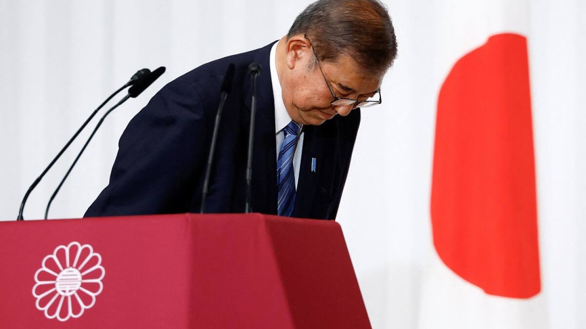 El primer ministro japonés y líder del gobernante Partido Liberal Democrático (PLD), Shigeru Ishiba. Foto: Reuters.