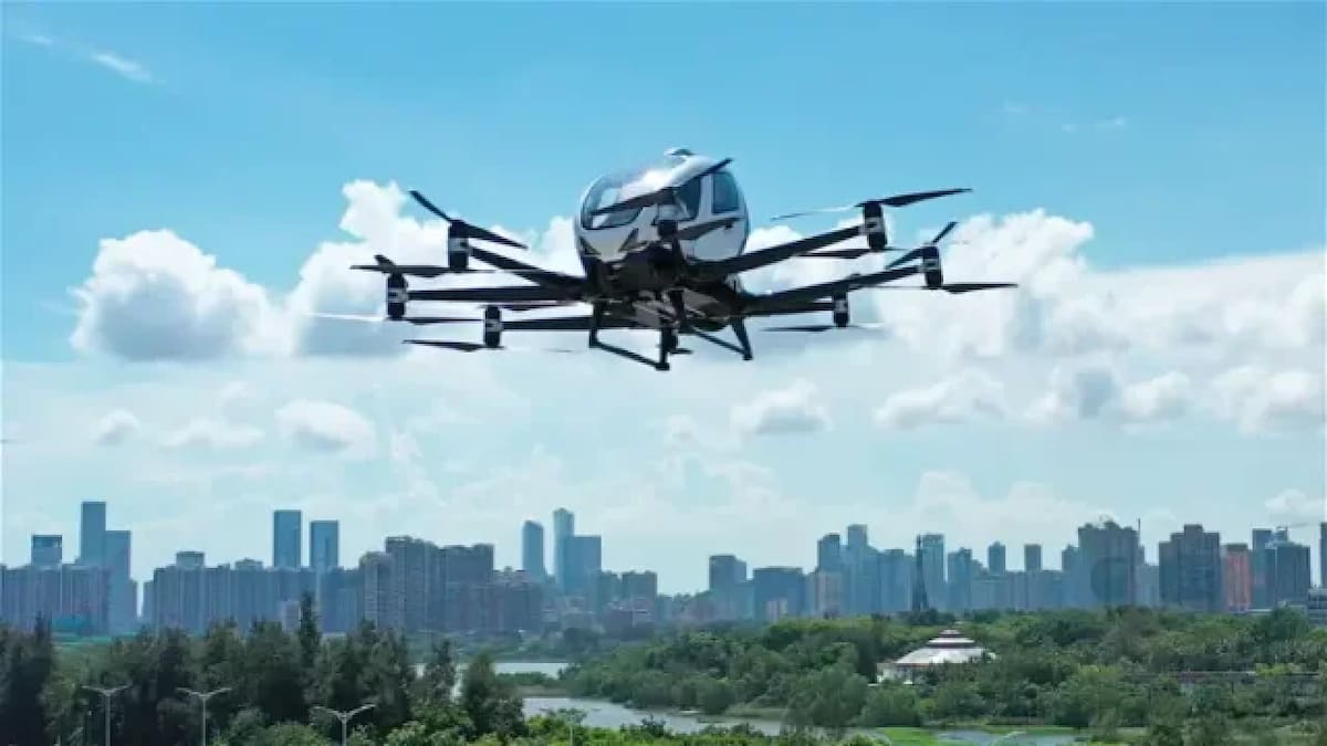 El primer taxi volador del mundo. Foto NA.