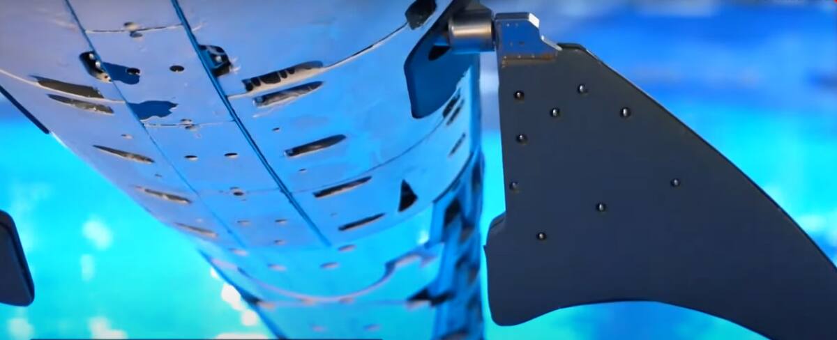 El primer tiburón ballena robótico inteligente del mundo. Foto: Captura.