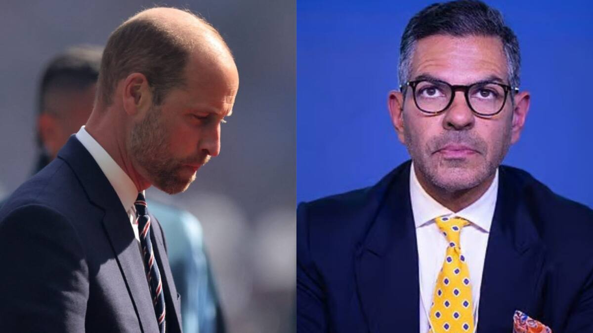 El príncipe William y su amigo Sunjay Kapur. Foto: Reuters / Redes sociales.