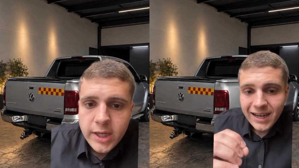 Luca Micheletti, productor de seguros: “Si ves un auto con cuadrados rojos y amarillos como estos, no le toques bocina; no es una calcomanía más”