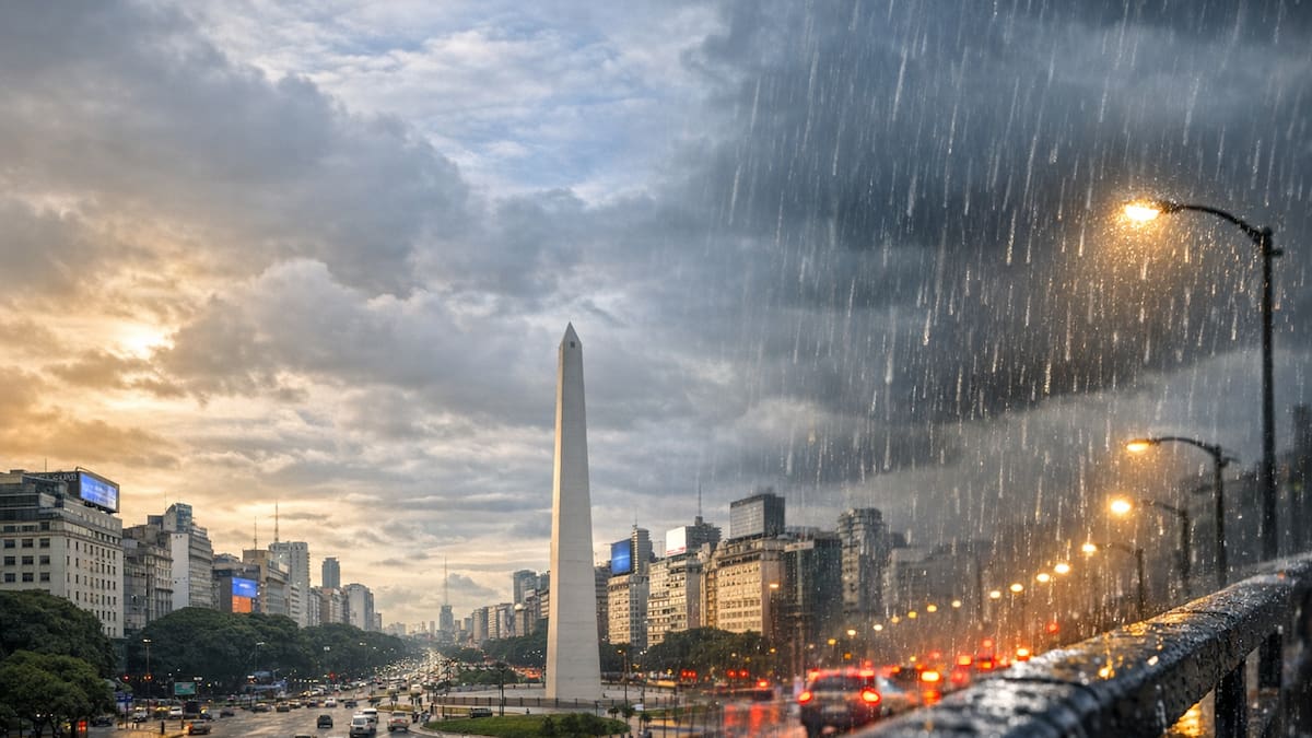 El pronóstico solo marca una leve llovizna y la vuelta del calor en Buenos Aires.