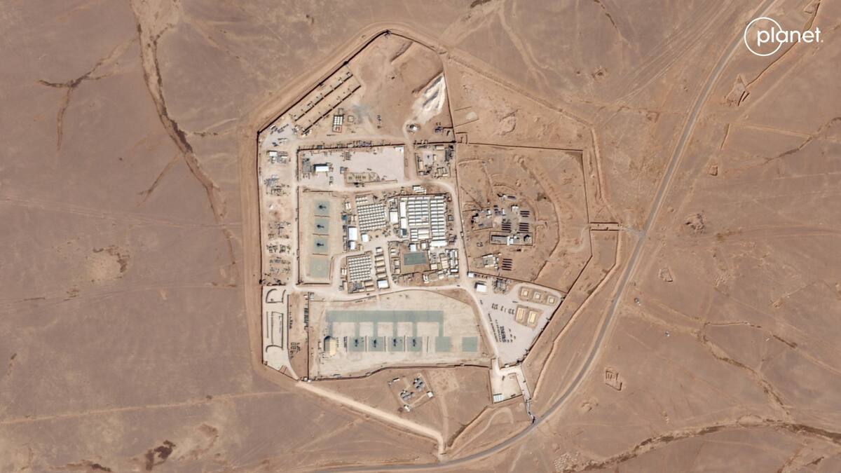 El puesto militar estadounidense en Jordania. Foto: Reuters