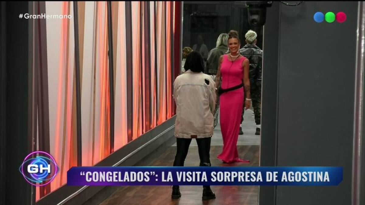 El reencuentro entre Agostina y Furia. Foto: X/GranHermanoAr