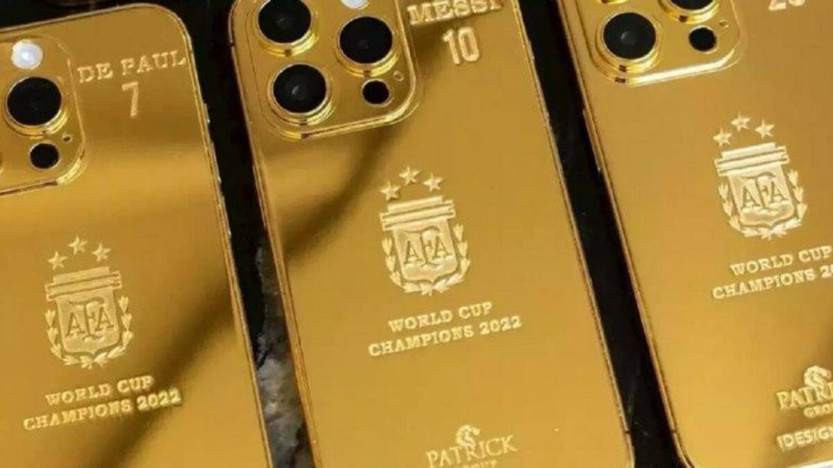 El regalo de Messi a los jugadores de la Selección. Foto: NA.