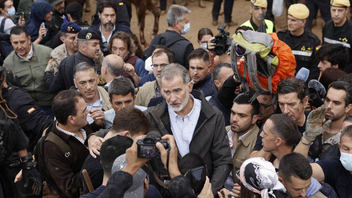 El rey Felipe VI en Valencia. Foto: Reuters.