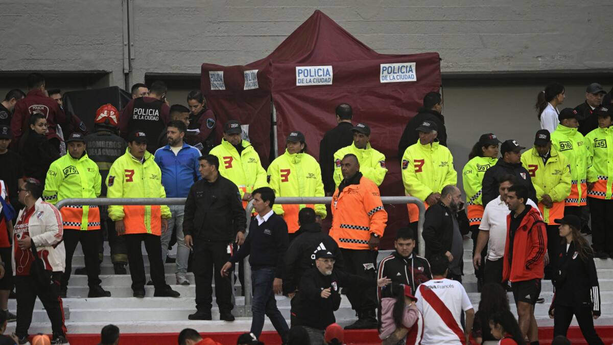 El sector del Monumental donde falleció Pablo Serrano. Foto: Télam.