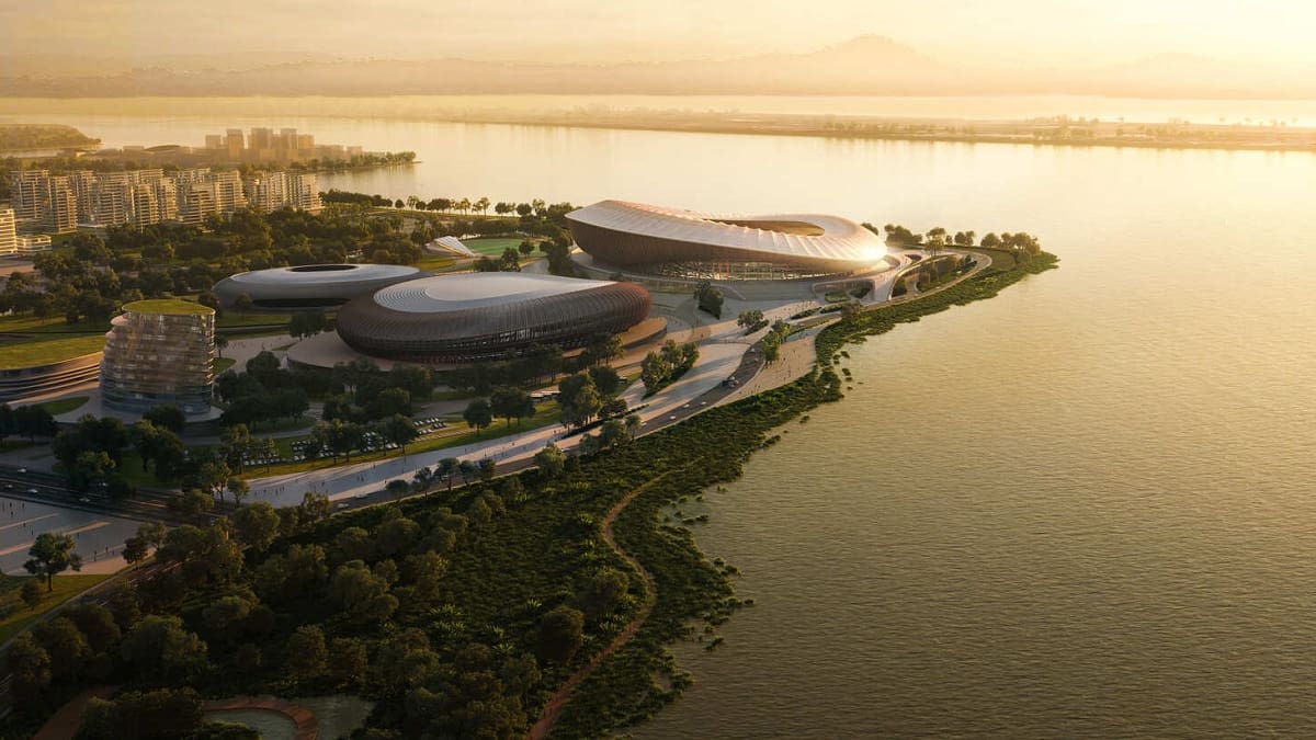 El super complejo deportivo de China en Nansha: así es la megaobra de Zaha Hadid Architects para 100 millones de personas