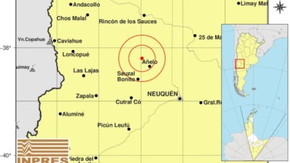 Sismo en Neuquén: también se registraron movimientos en San Juan y Catamarca