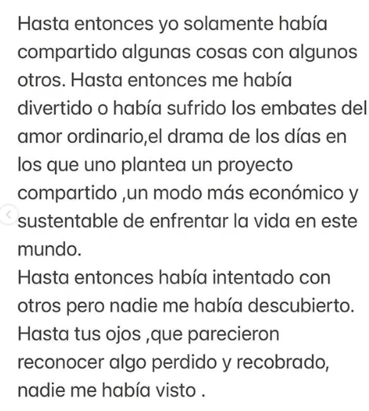 El tierno posteo de Lali. Foto: Instagram.