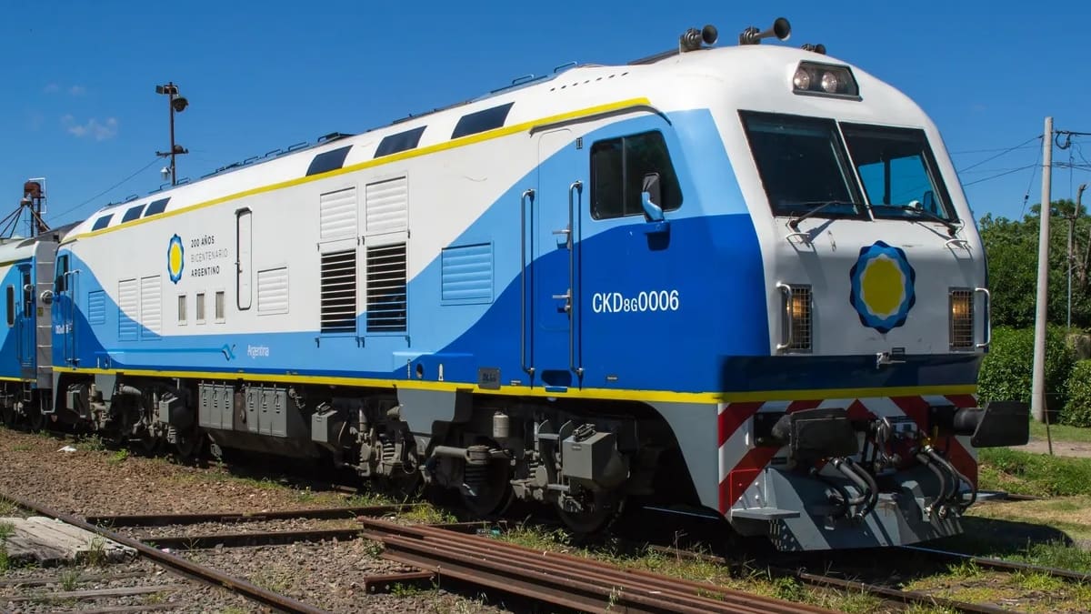 El tren más extenso de la Argentina.