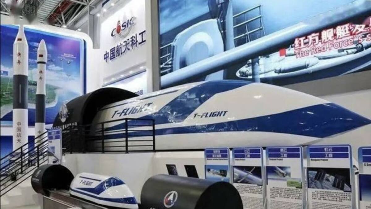 El tren ultrarrápido de China. Foto: CASIC.