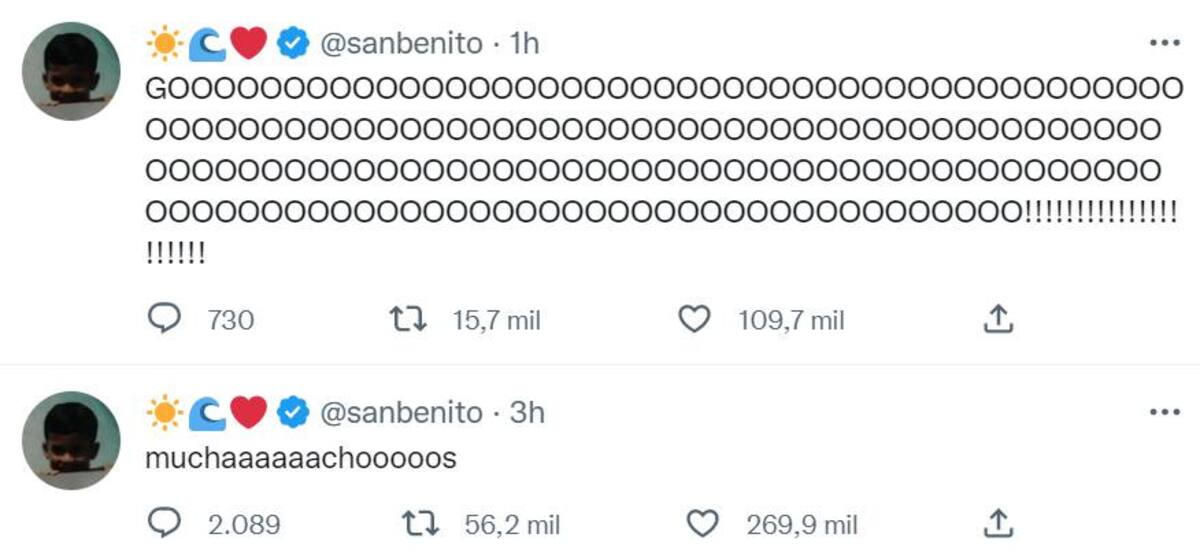 El tuitt de Bad Bunny. Foto: Twitter.