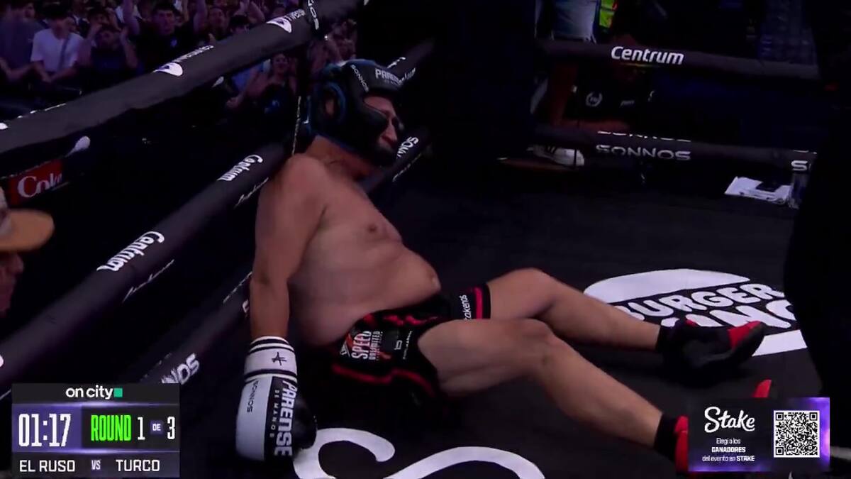 El Turco García hizo caer al Ruso. Foto: Kick
