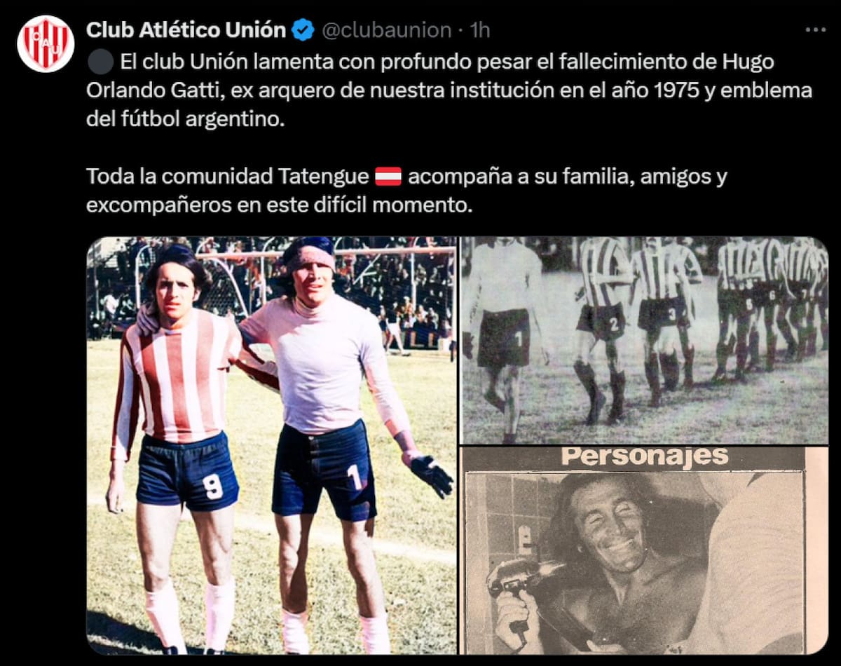 El último adiós al "Loco" Gatti. Foto: captura X