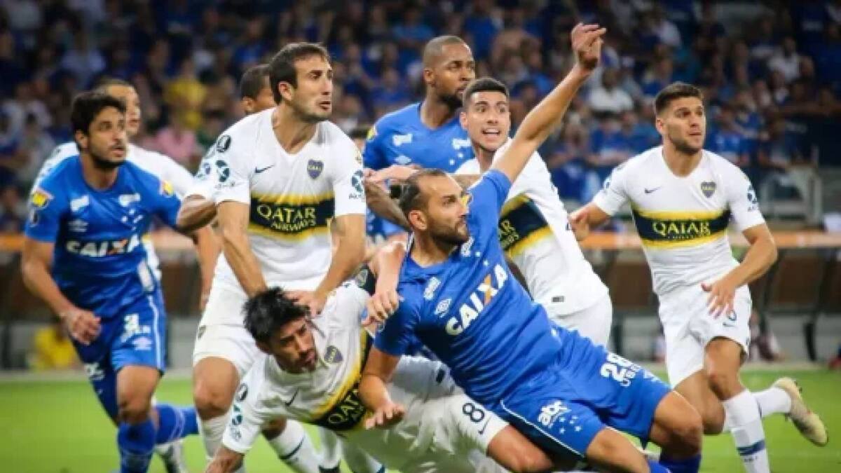 El último cruce entre Boca y Cruzeiro fue en la Copa Libertadores 2018. Foto: NA.