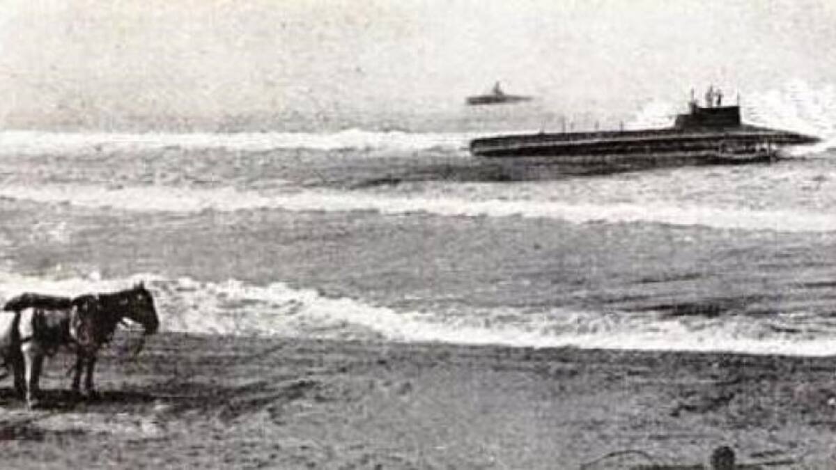 El USS F-1 se perdió en 1917 por un accidente durante la Primera Guerra Mundial. Foto: Wikipedia.