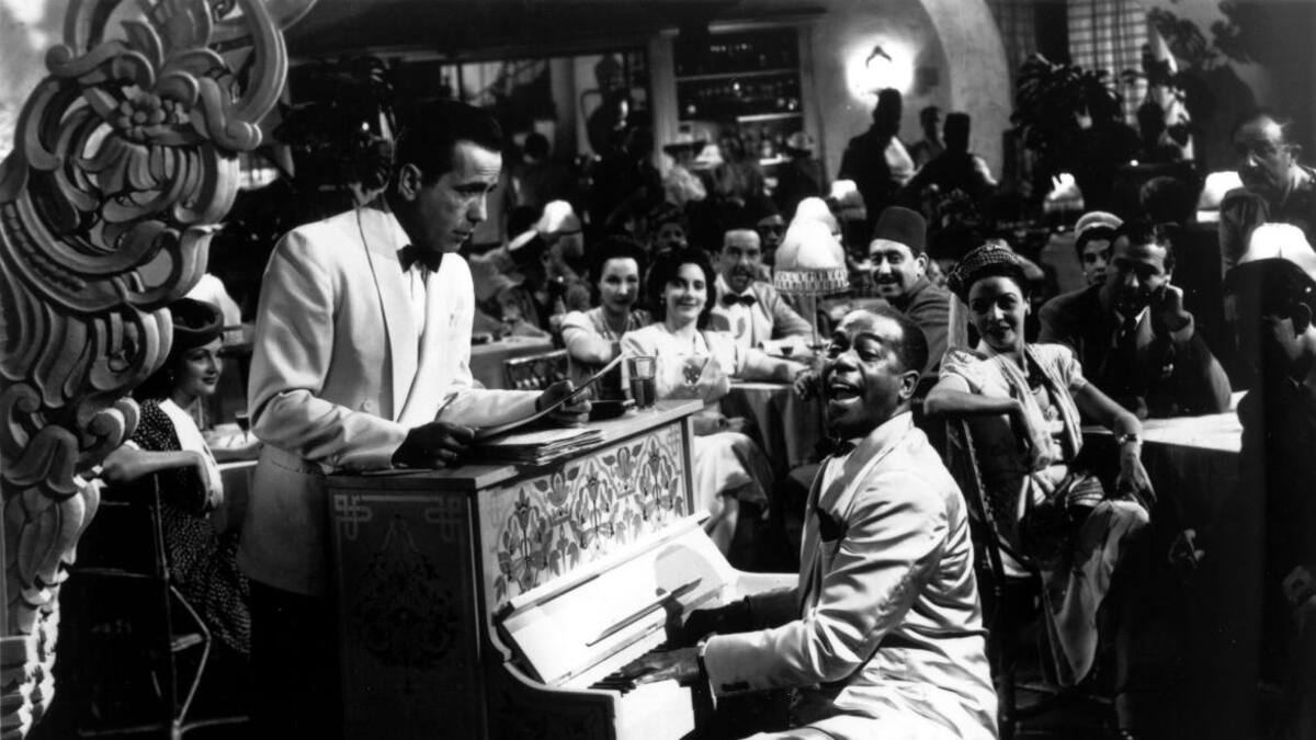 El valorado clásico y multipremiado drama romántico "Casablanca". Foto: Telam.