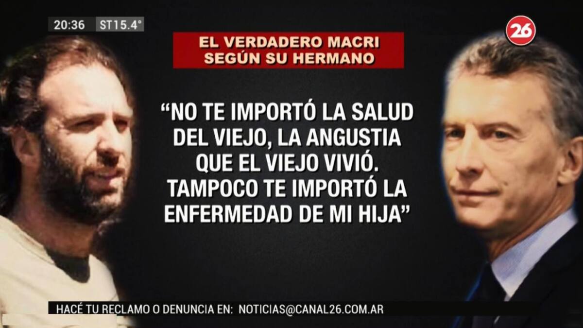 El verdadero Macri, según su hermano, el libro de Santiago O Donell de Mariano Macri contra Mauricio Macri