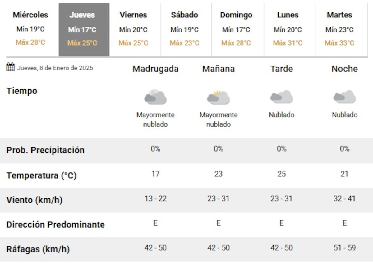 El viento será protagonista este jueves 8 en Buenos Aires.