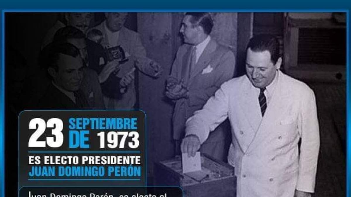 Elecciones donde fue elegido Juan Domingo Perón por tercera vez.