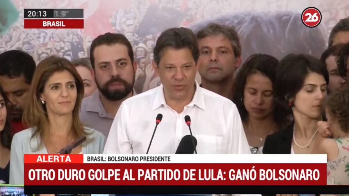 Elecciones en Brasil, conferencia de Haddad