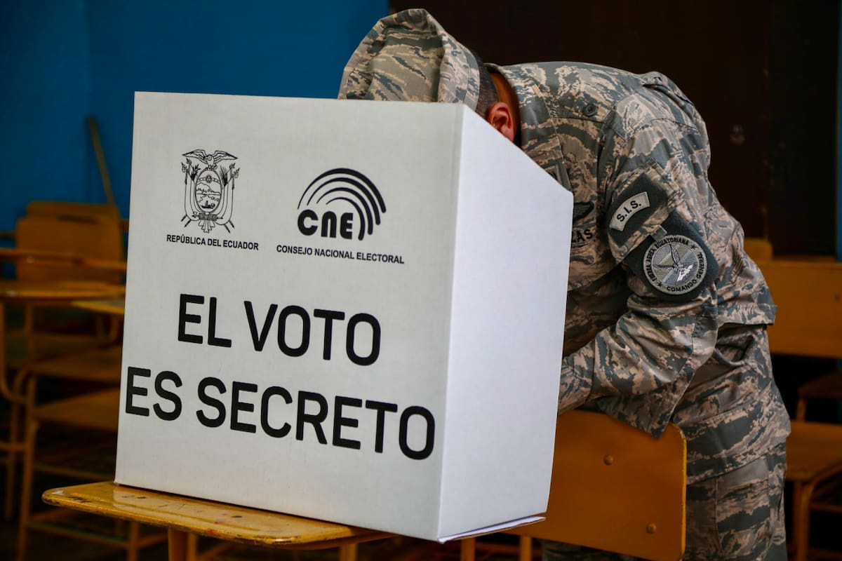 Elecciones en Ecuador. Foto: EFE.