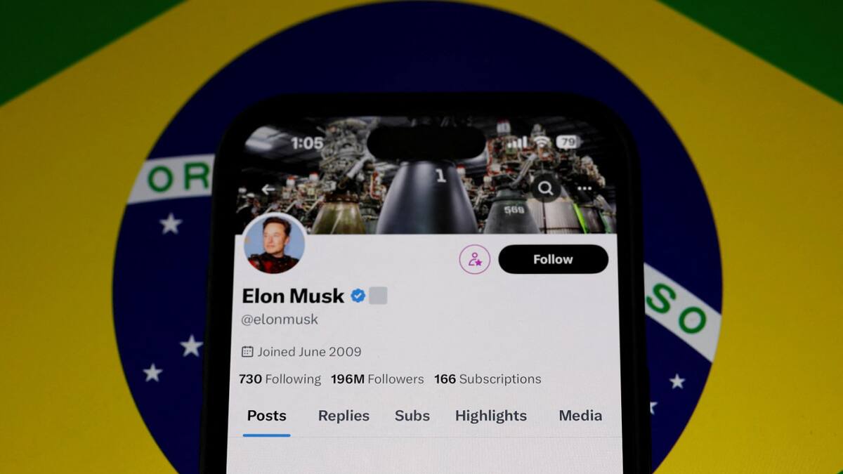 Elon Musk, en conflicto con Brasil por el veto a X. Foto: Reuters