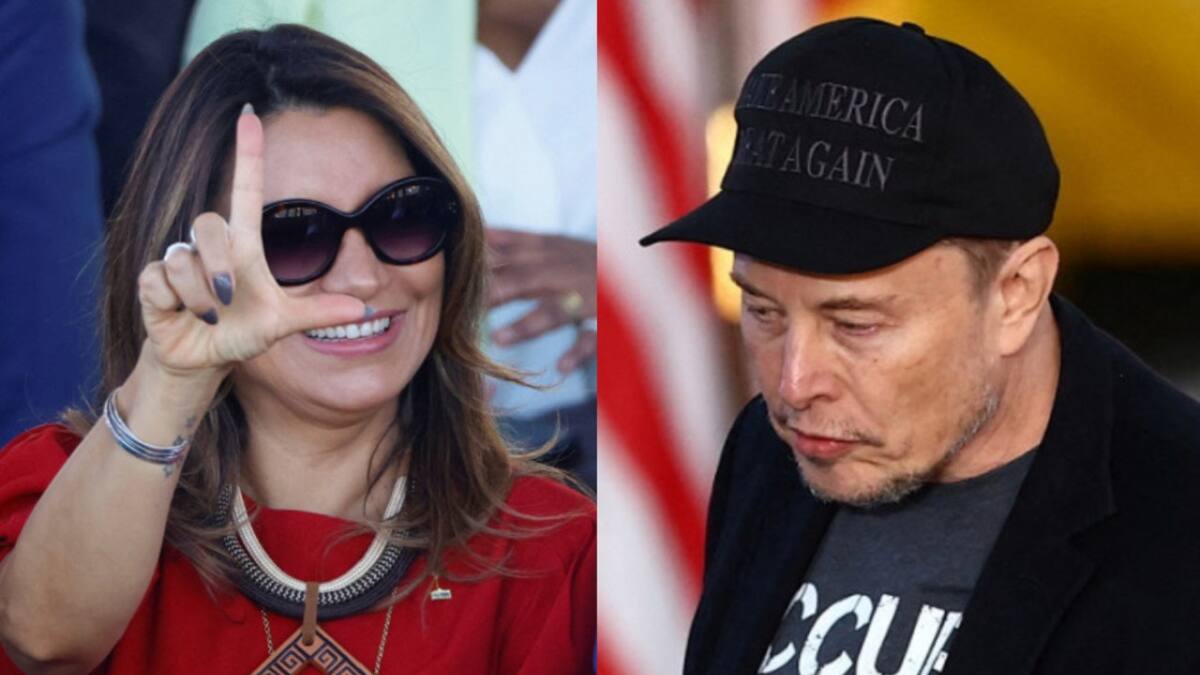 Elon Musk vs. la esposa de Lula Da Silva. Fotos: Reuters