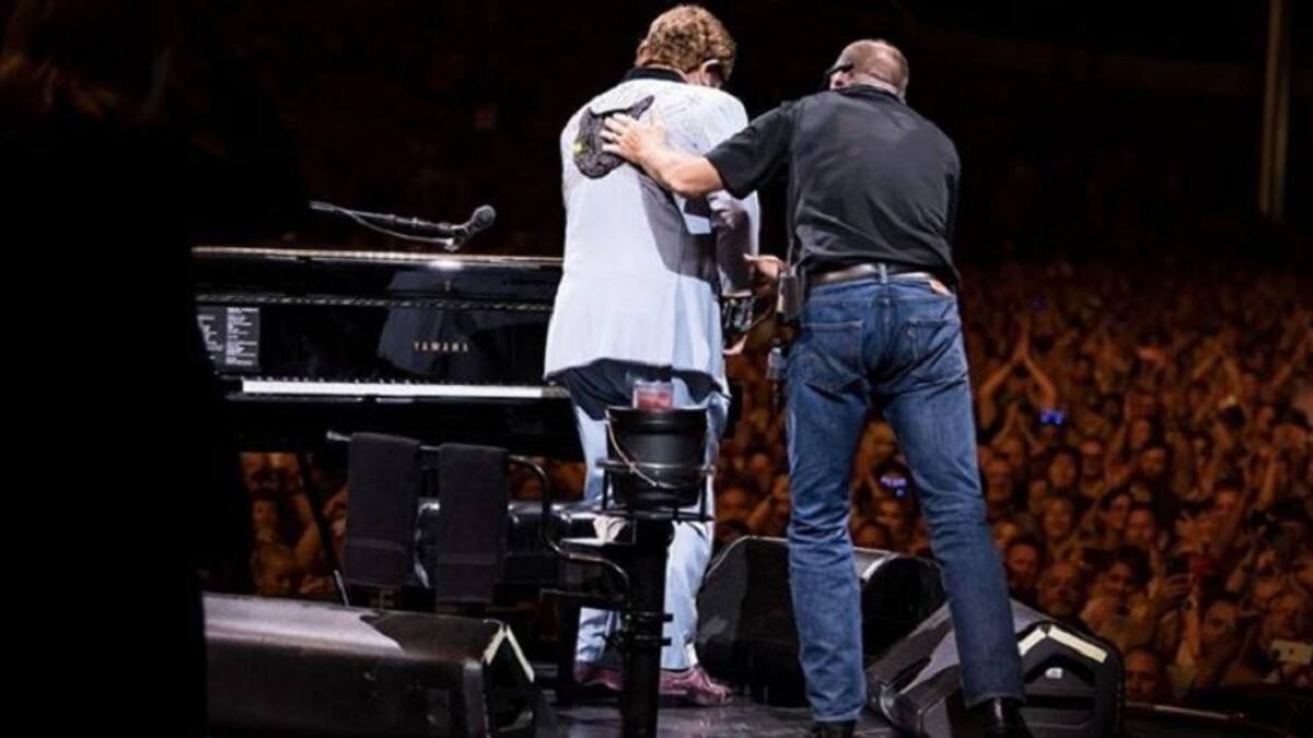 Elton John se quedó sin voz en pleno show, Nueva Zelanda, Instagram