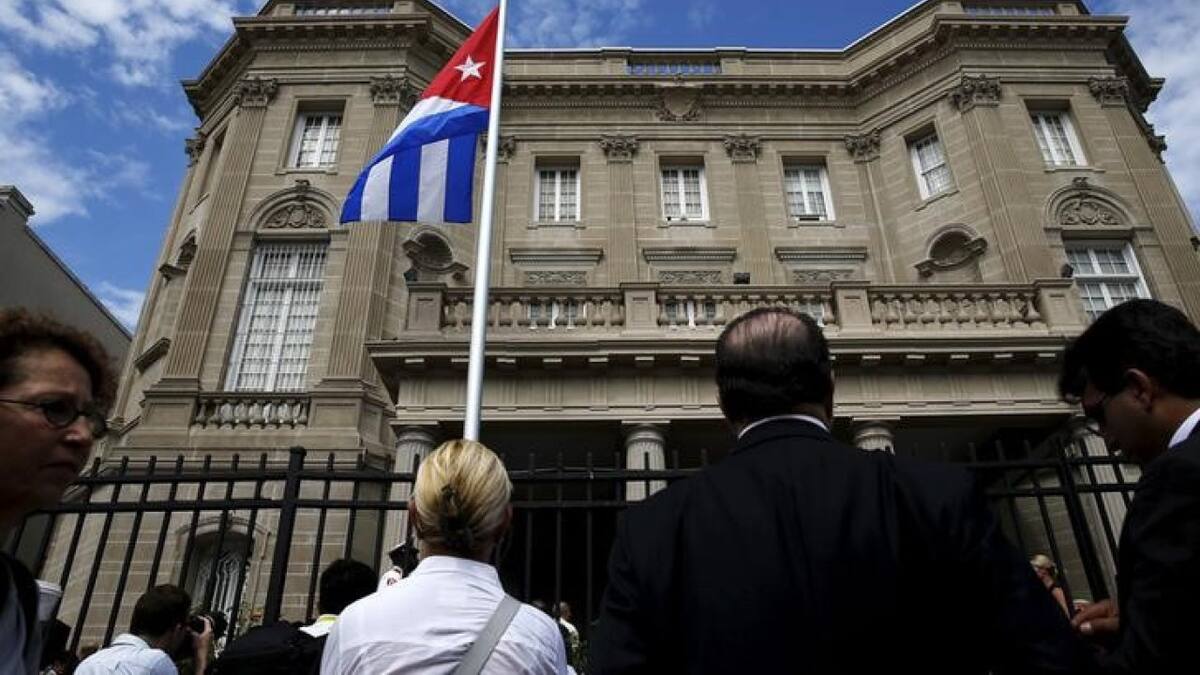 Embajada de Cuba en Estados Unidos. Foto: Reuters.