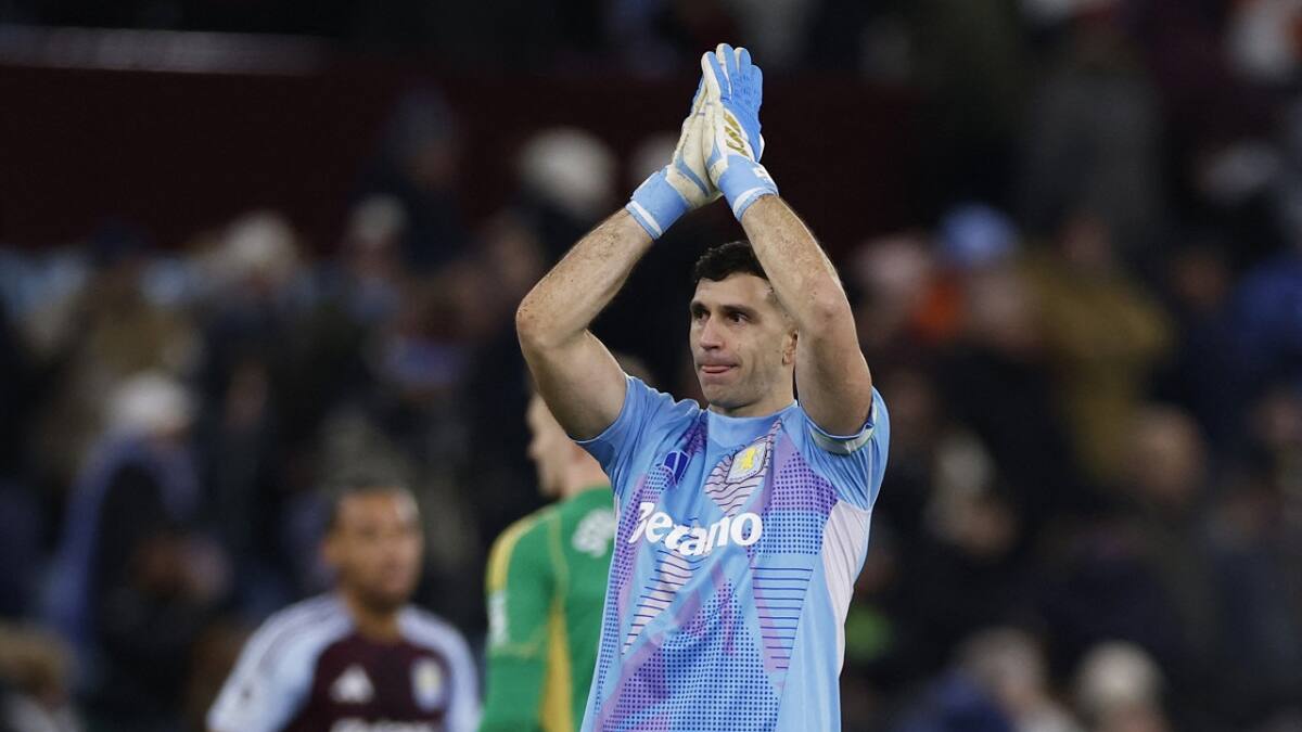 Emiliano Dibu Martínez, Aston Villa. Foto: Reuters