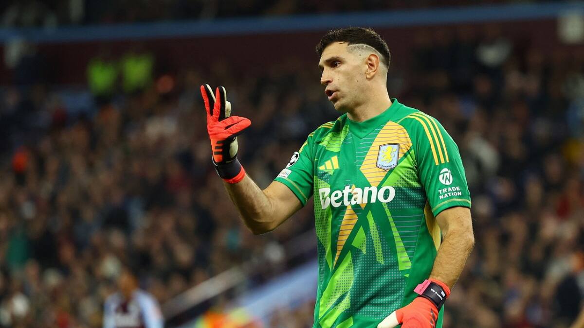 Emiliano "Dibu" Martínez; Aston Villa. Foto: Reuters.