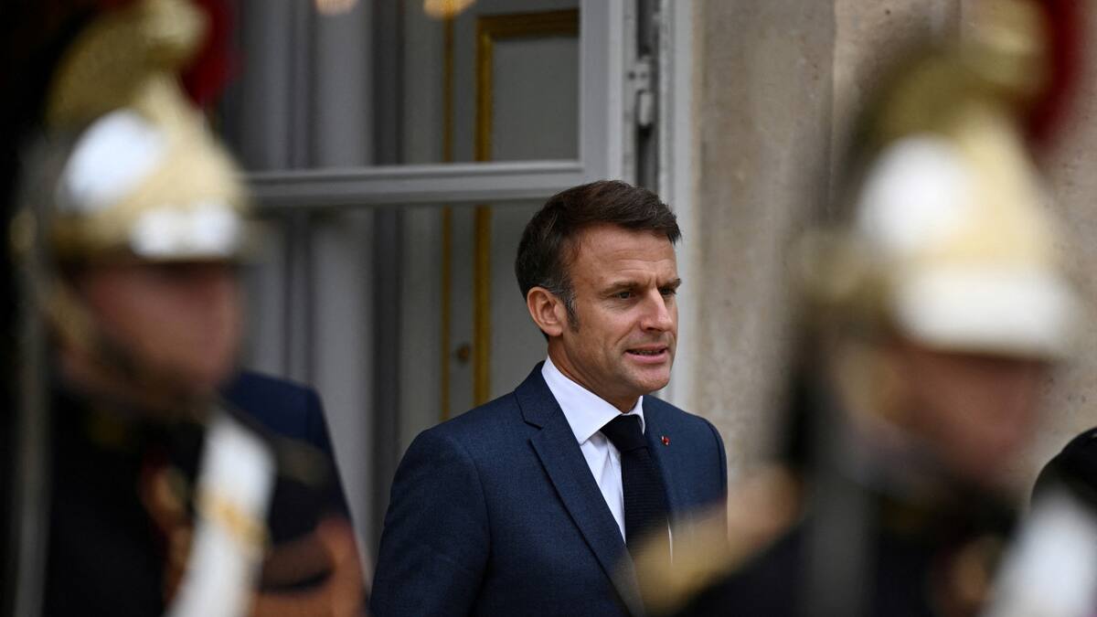 Emmanuel Macron y su preocupación por la guerra en Medio Oriente. Foto: Reuters.