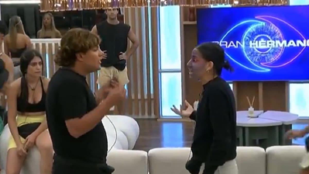 Emmanuel y Lucía enfrentados. Foto: captura Telefe.