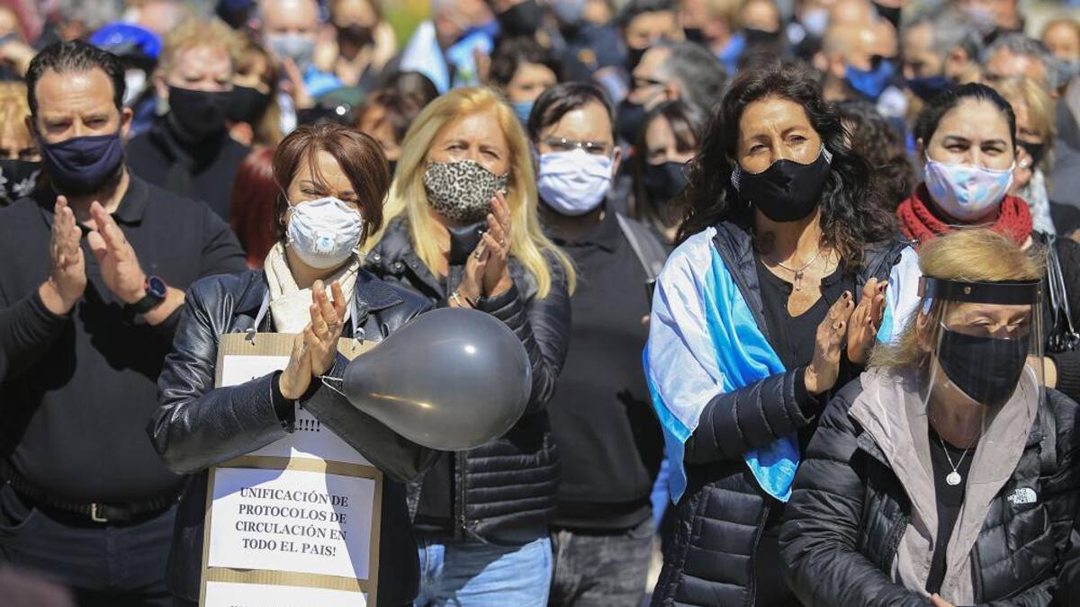 Empresarios y trabajadores del Turismo, protesta, NA