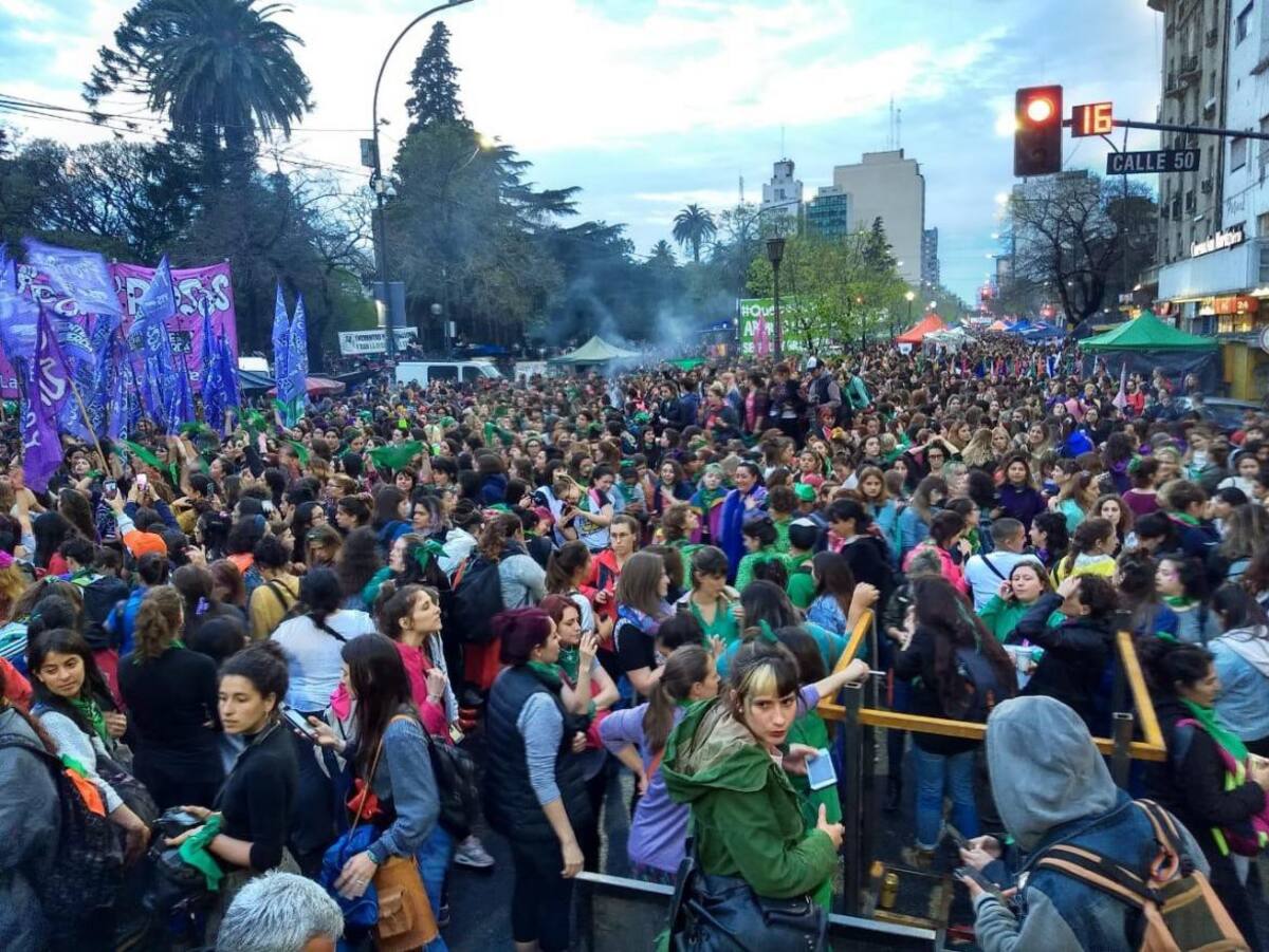 Encuentro Nacional de Mujeres, La Plata, marcha