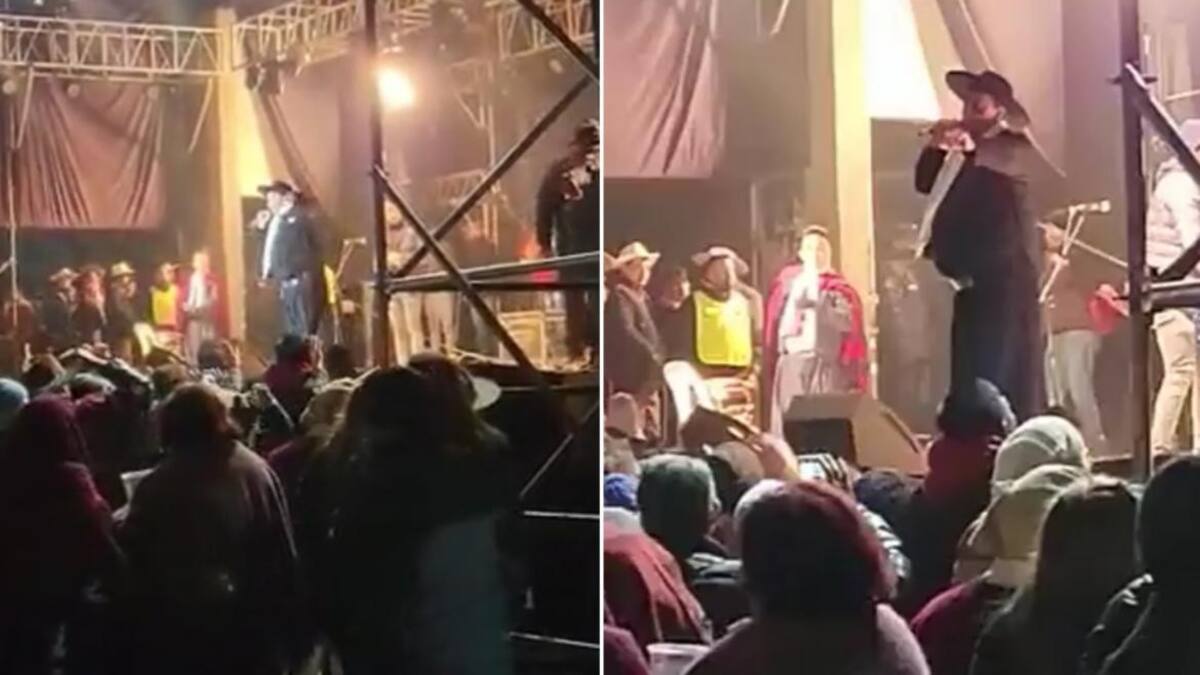 Enojo del Chaqueño Palavecino. Fotos: captura video.