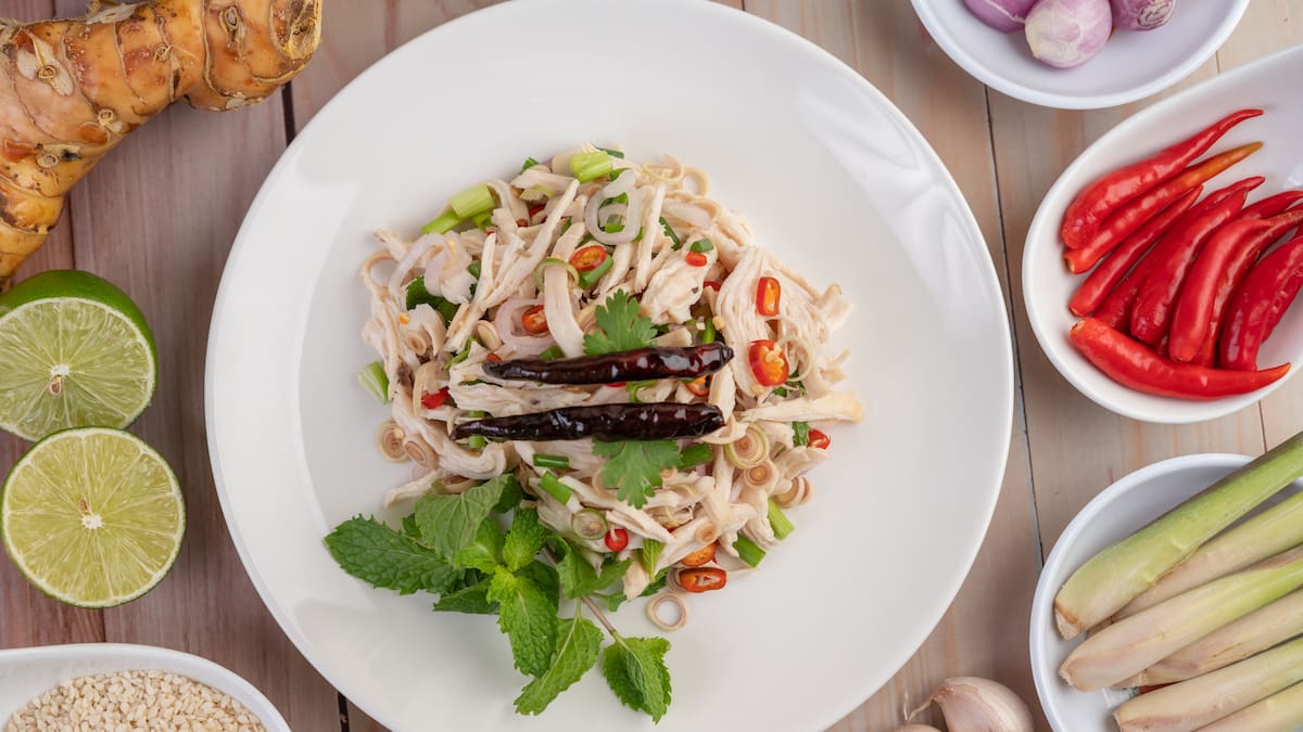 Ensalada tailandesa, la opción ideal.