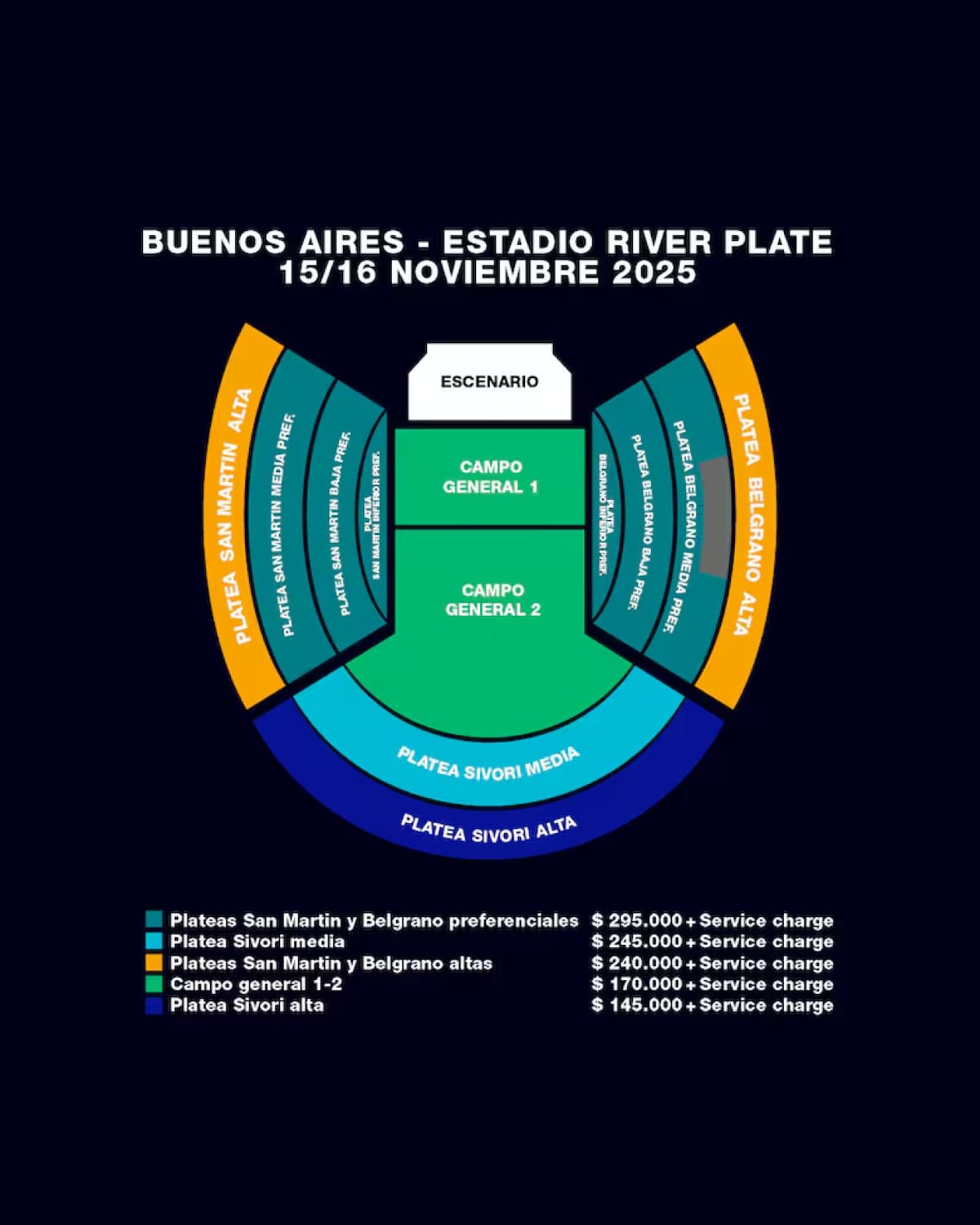 Entradas para Oasis.
