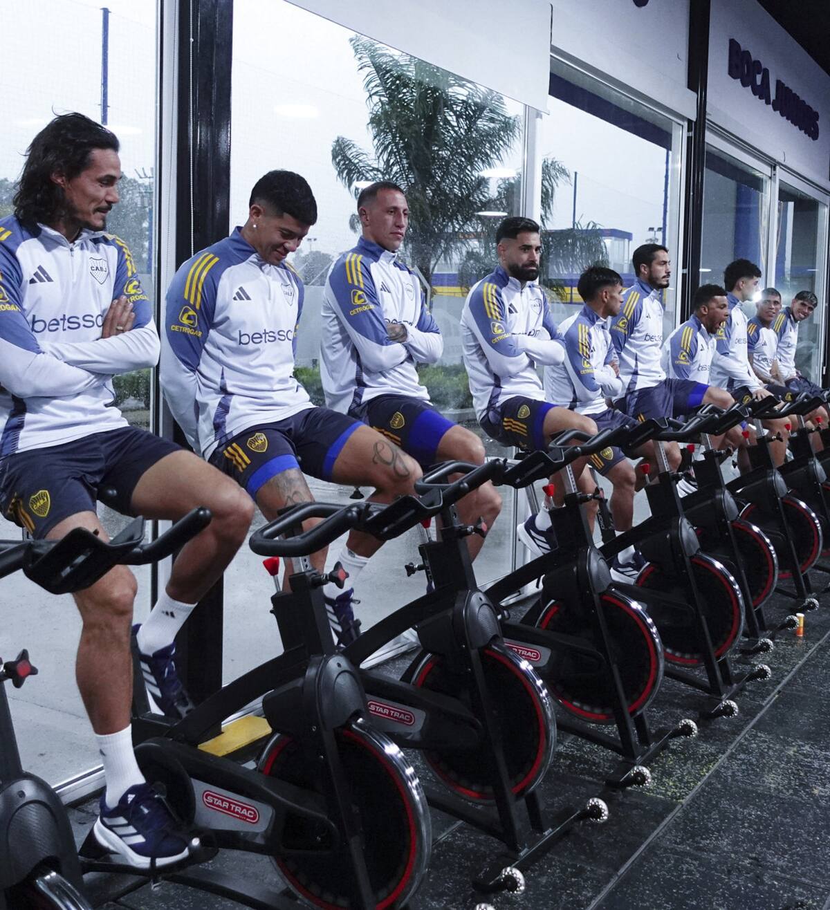 Entrenamiento de Boca en Boca Predio. Foto: NA.