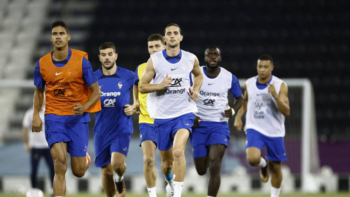 Entrenamiento de la Selección de Francia. Foto: REUTERS.
