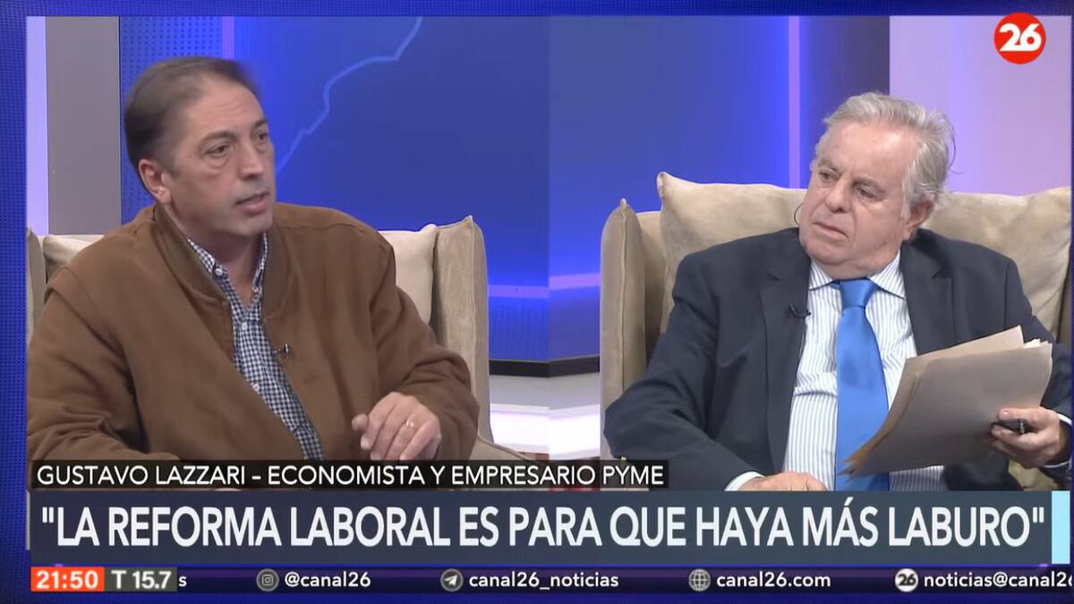 Entrevista al economista Gustavo Lázzari en "La Mirada" de Roberto García.