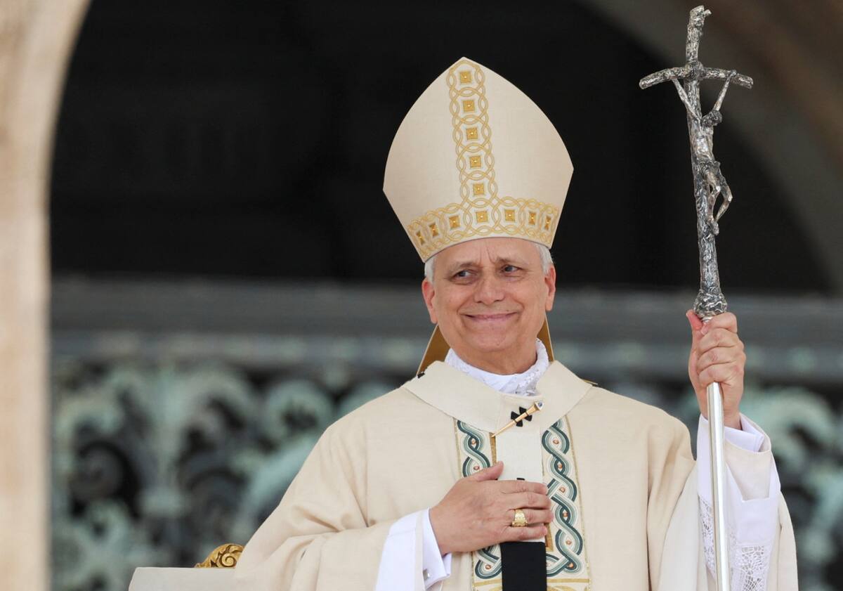 Entronización del Papa León XIV. Foto: Reuters/Claudia Greco.