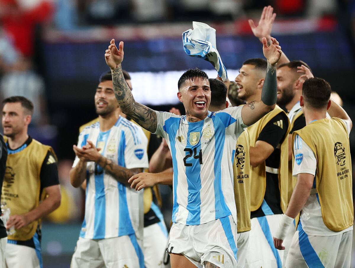 Enzo Fernández de la Selección Argentina. Foto: Reuters.