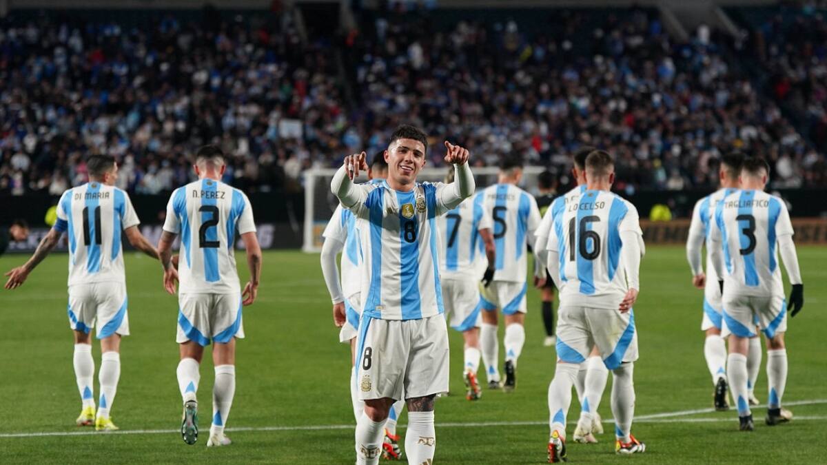 Enzo Fernández; Selección Argentina. Foto: NA.