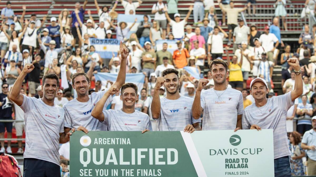 Equipo argentino de Copa Davis. Foto: EFE.